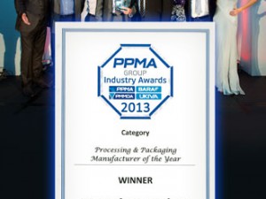 PFM UK Voted Machinery Manufacturer Of The Year In PPMA Awards 2013